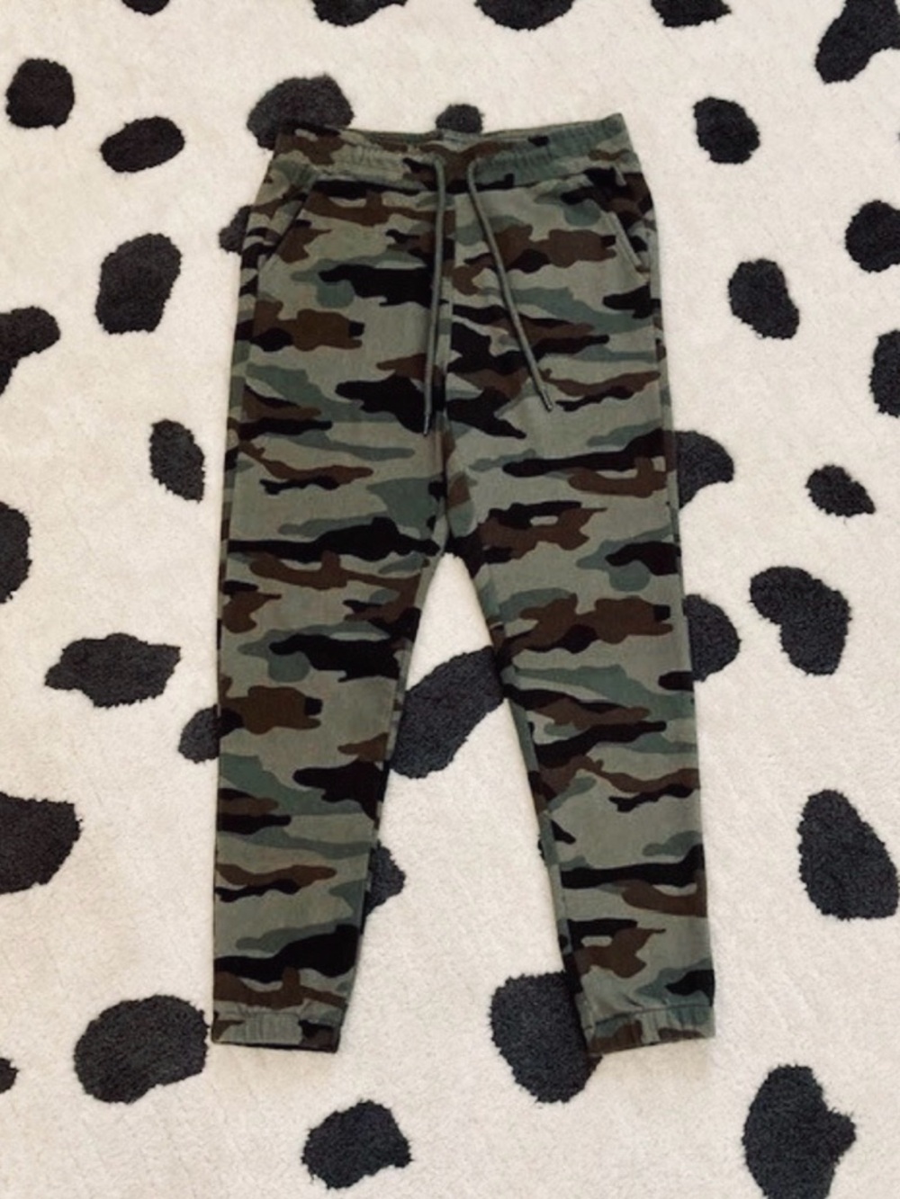 NWT BB Dakota Small Camo Print Lounge Athleisure Sweatpants Joggers Pants